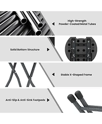 Gouun Folding Stool with Built-in Handle for Adults-2 Pieces