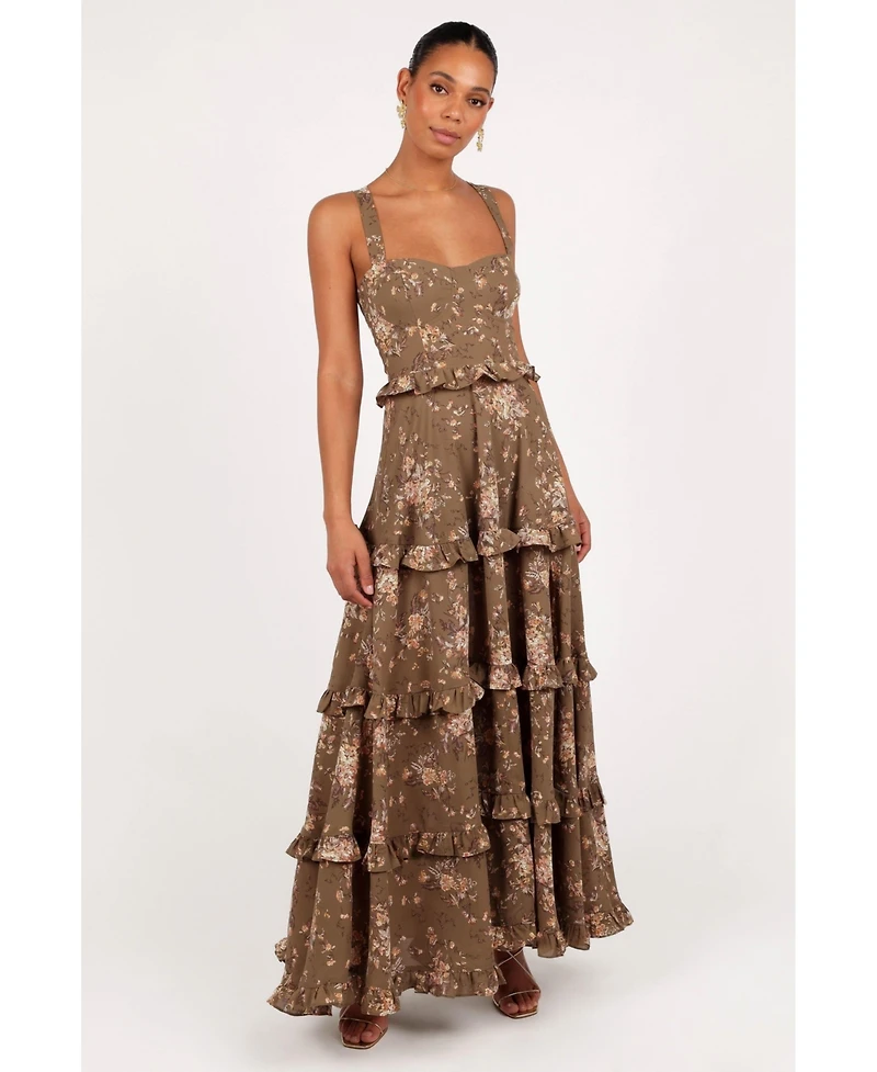 Petal and Pup Women's Lillee Tiered Maxi Dress