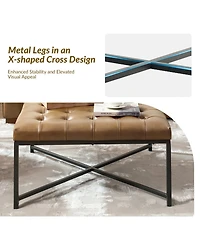Hulala Home Ferr Modern Bench with Iron leg