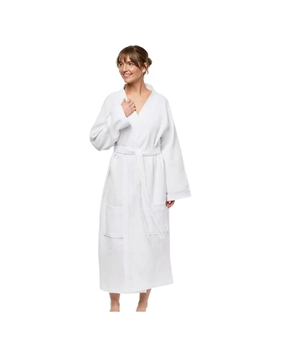 Ben Kaufman Velour Kimono Bathrobes - 100% Cotton Shawl Collar Spa Robes with Monogram Options - Soft & Luxury Gifts for Men & Women, Waffle Style