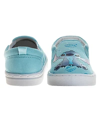 Disney Little and Big Kids Stitch and Angel Girls' Slip On Low Top Canvas Sneakers