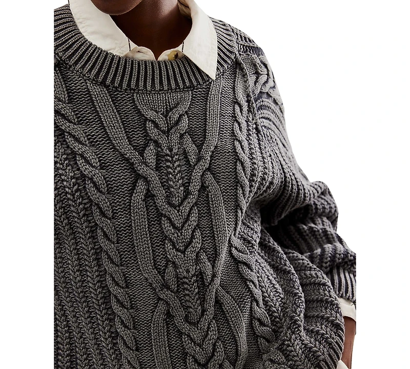 Free People Women's Frankie Cable Sweater