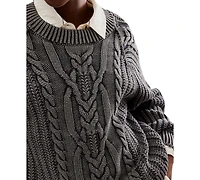 Free People Women's Frankie Cable Sweater