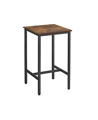 Bar Table – Small High Top Pub Table for Kitchen or Living Room, Sturdy Metal Frame, Perfect for Dining & Parties