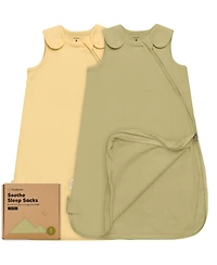 KeaBabies 2-Pack Sleep Sacks for Babies, Soothe Sleeping Sack Wearable Blanket, Infant, Toddler, Newborn Swaddle
