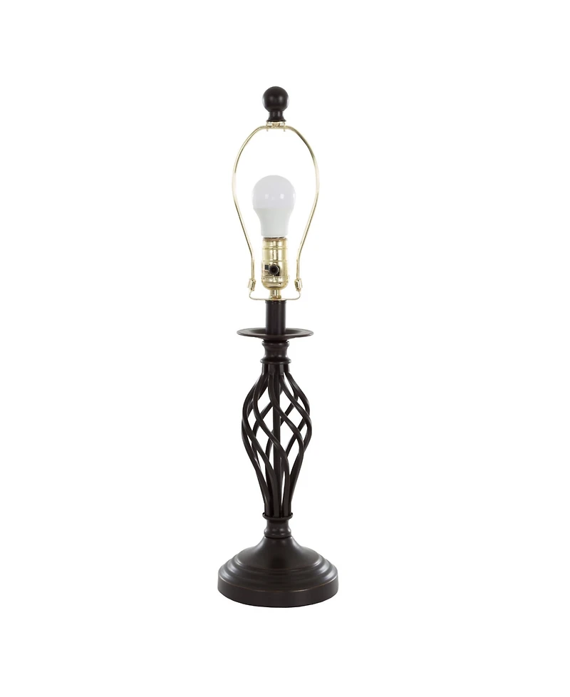 Lavish Home 24.5" Spiral Cage Table Lamp Set