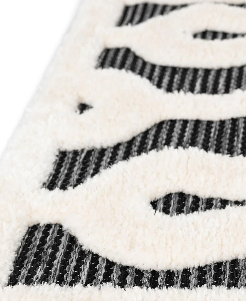 Bayshore Home Textured Tones Drops 5'1"x7'1" Area Rug