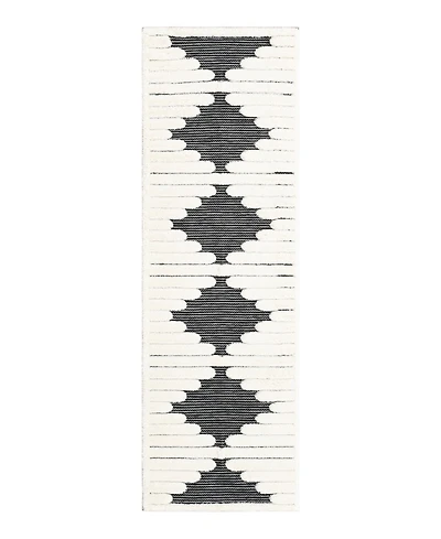 Bayshore Home Textured Tones Strings 2'7"x8' Runner Area Rug