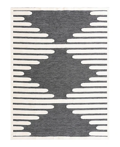 Bayshore Home Textured Tones Strings 9'x12' Area Rug