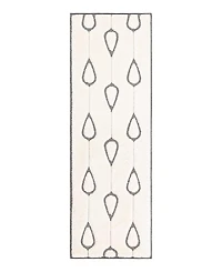 Bayshore Home Textured Tones Drops 2'7"x8' Runner Area Rug