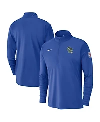 Nike Men's Royal Milwaukee Bucks 2024/25 City Edition Authentic Coaches Performance Half-Zip Top