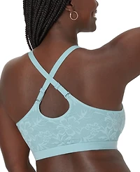 Bali Women's Breathe Lace-Overlay Bralette Dfcmbr