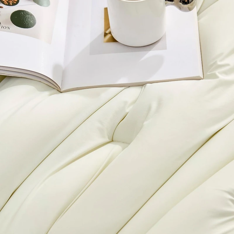 Look At This Thicky - Coma Inducer Oversized Comforter Set - Standard Thicky - Creamy Elephant