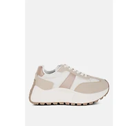 Squeaker Chunky Anti-Skid Lace-Up Sneakers Women