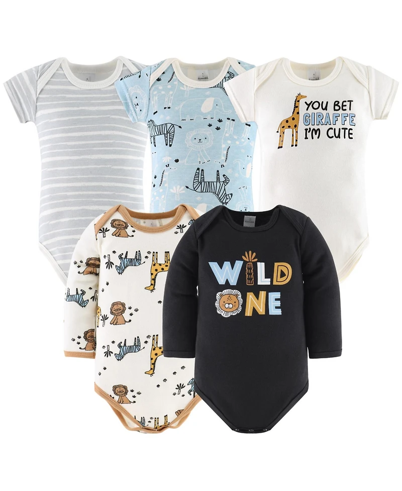 The Peanutshell Baby Boys Layette Gift Set Boys, Blue Safari Explorer, 30 Essential Pieces