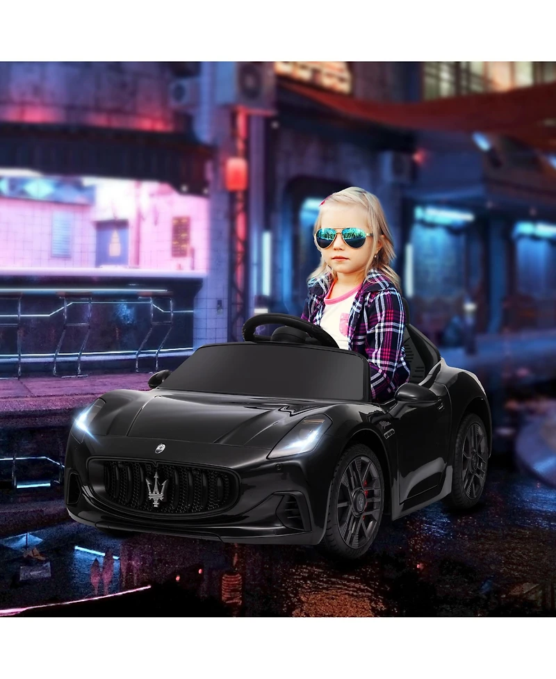 Qaba Maserati Gran Turismo Licensed 12V Kids Electric Car,