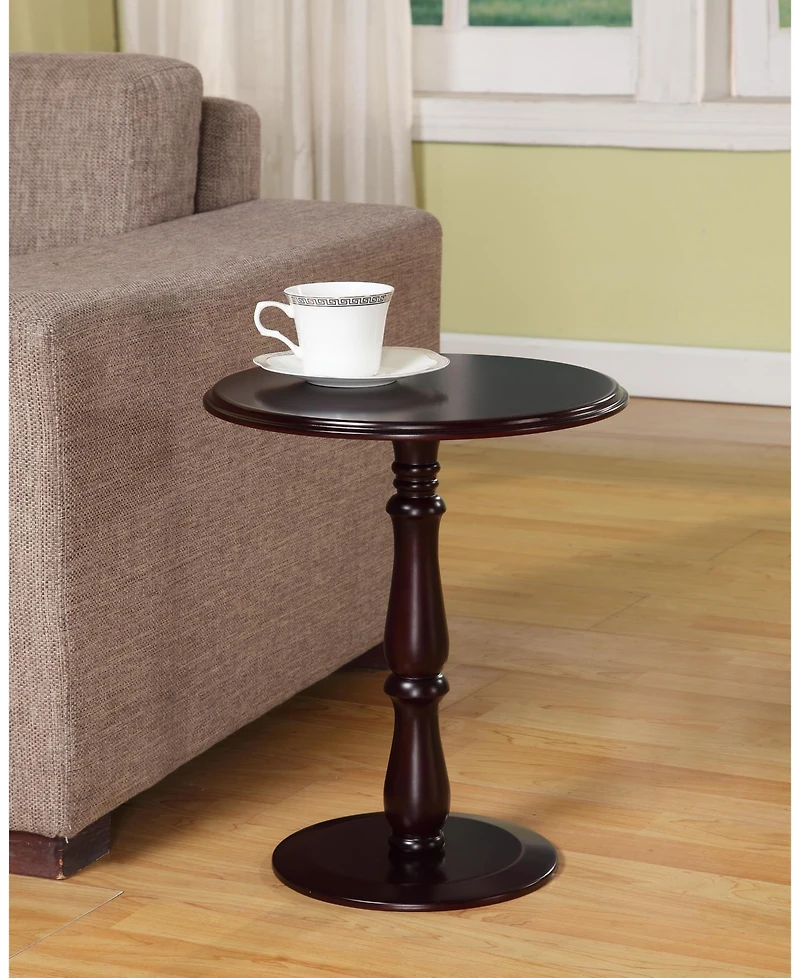 Kings Brand Furniture - Dark Cherry Finish Wood Plant Stand Accent Side End Table