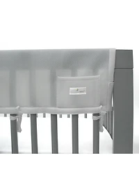 BreathableBaby Breathable Mesh Crib RailGuard Teething Cover, 51" Long Panel