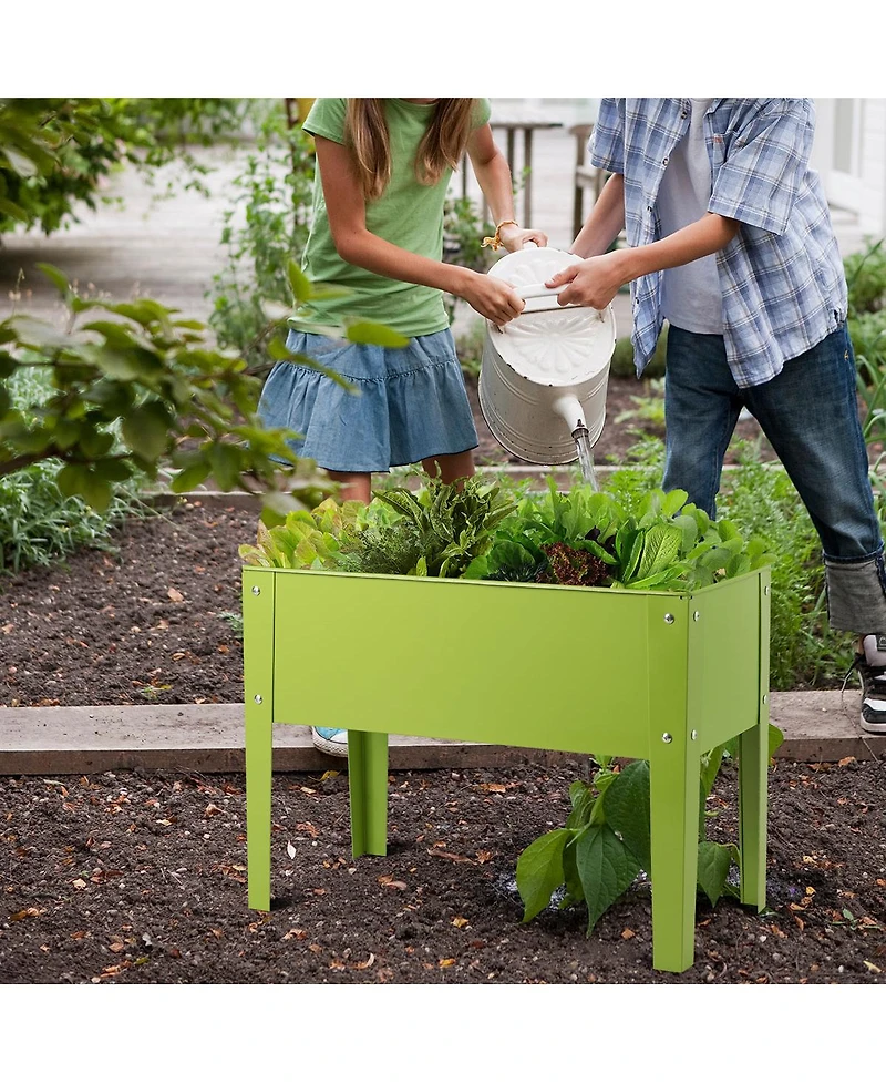 24'' x12'' Outdoor Elevated Garden Plant Stand Raised Tall Flower Bed Box