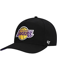 '47 Brand Men's Black Los Angeles Lakers Core Logo Hitch Adjustable Hat