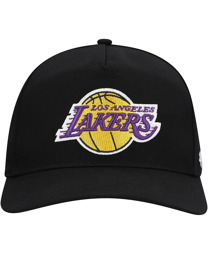 '47 Brand Men's Black Los Angeles Lakers Core Logo Hitch Adjustable Hat