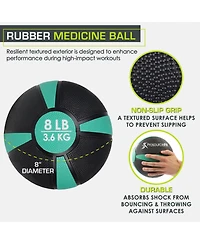 ProsourceFit Rubber Medicine Ball