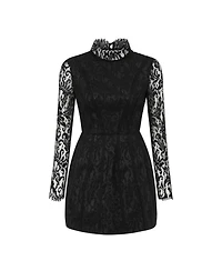Nocturne Women's Lace Long Sleeve Minidress