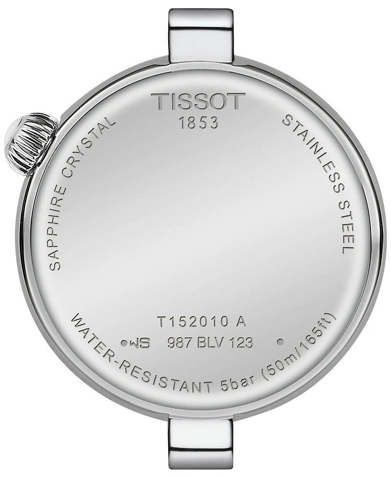 Tissot Women's Swiss Desir Black Leather Strap Watch 28mm