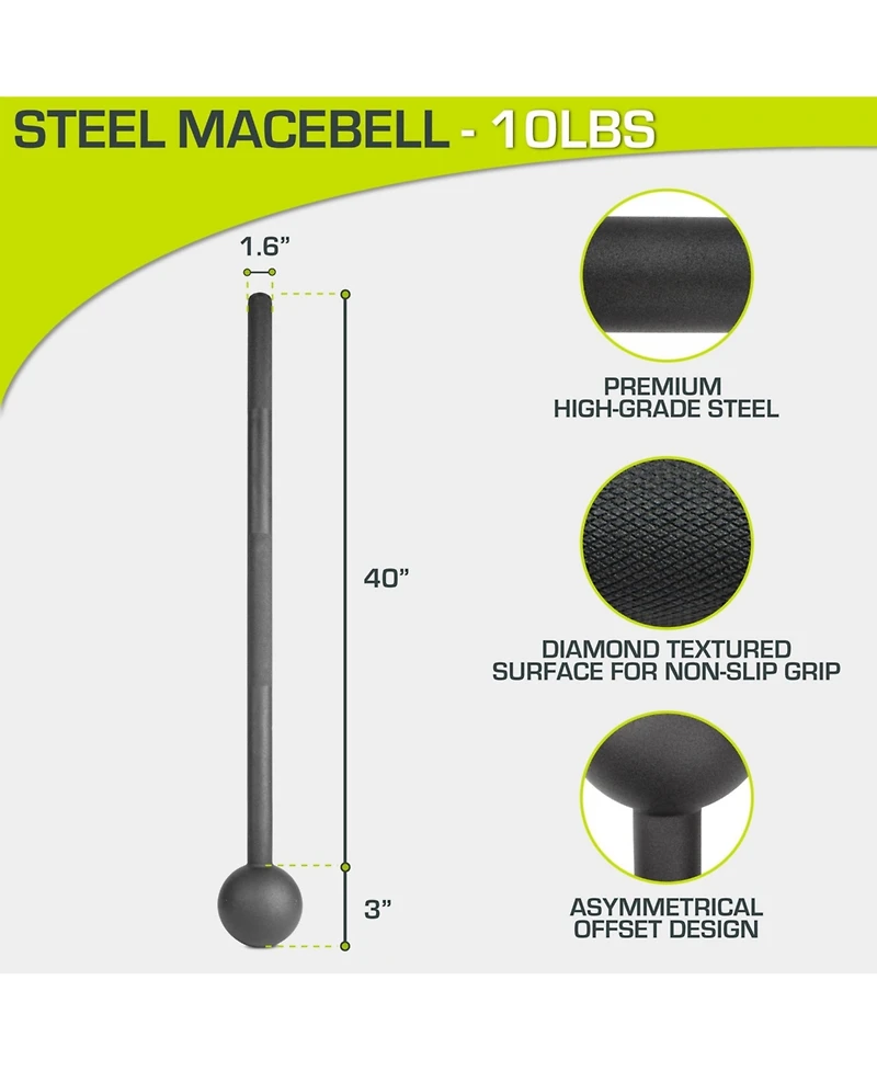 ProsourceFit Steel Macebell