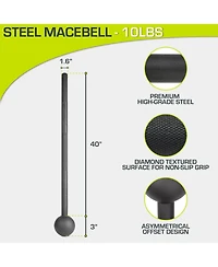 ProsourceFit Steel Macebell