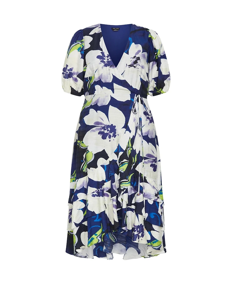 City Chic Plus Size Bea Floral Dress