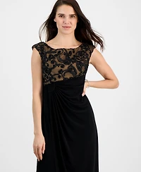 Connected Petite Embroidered Gown