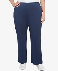 Ruby Rd. Plus Solid Scuba Knit Pleated Pant