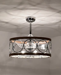 Home Accessories 24.4" Ofelia Indoor Ceiling Fan with Light Kit and Remote