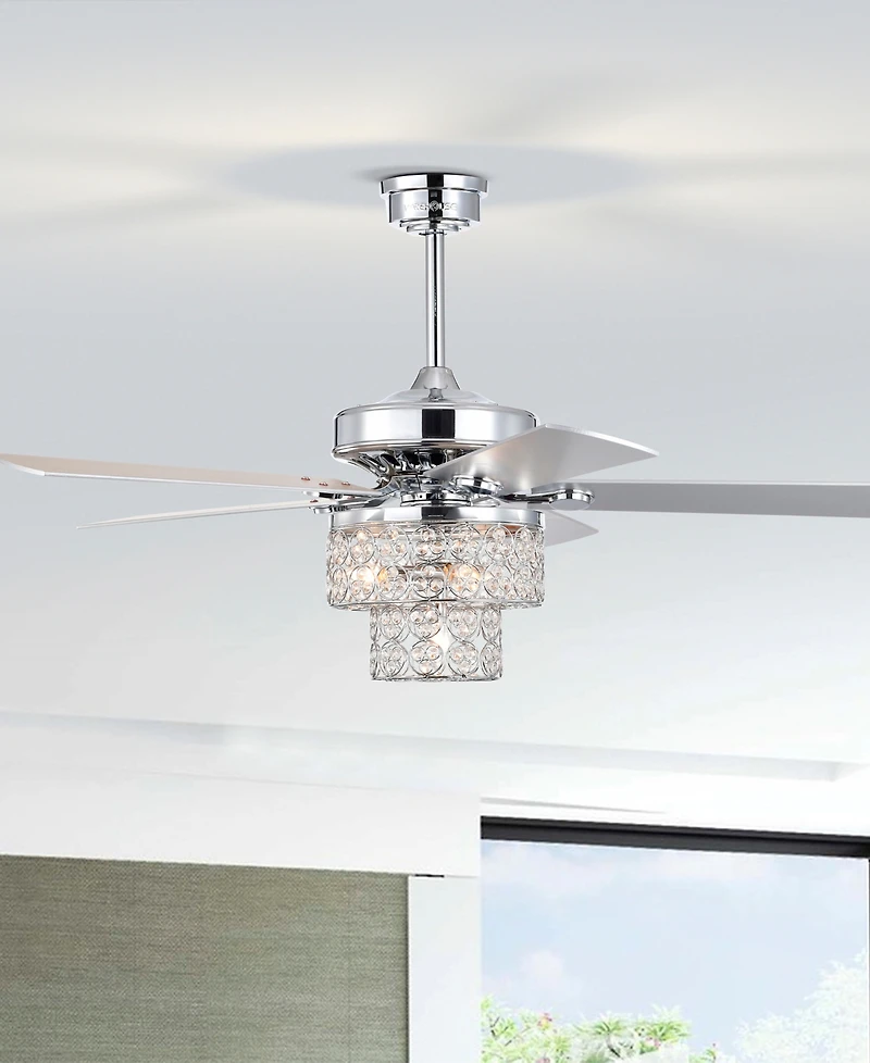 Home Accessories 52" Caderina 4-Light Indoor Ceiling Fan with Light Kit and Remote