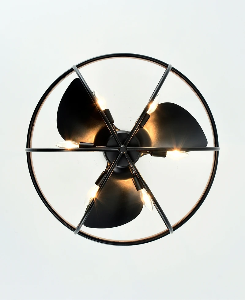 Home Accessories 26" Adeline 6-Light Indoor Ceiling Fan with Light Kit and Remote