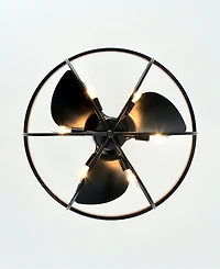 Home Accessories 26" Adeline 6-Light Indoor Ceiling Fan with Light Kit and Remote