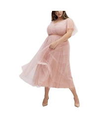 City Chic Plus Elina Maxi Dress