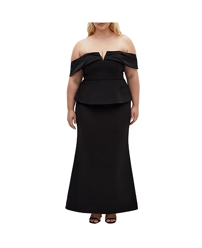 City Chic Plus Evangalista Maxi Dress