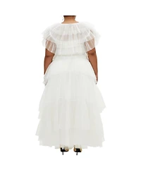 City Chic Plus Size Tulle Sweetheart Jacket
