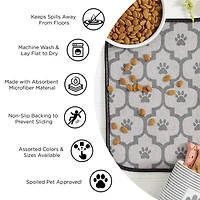 Bone Dry Trellis Print Pet Mat