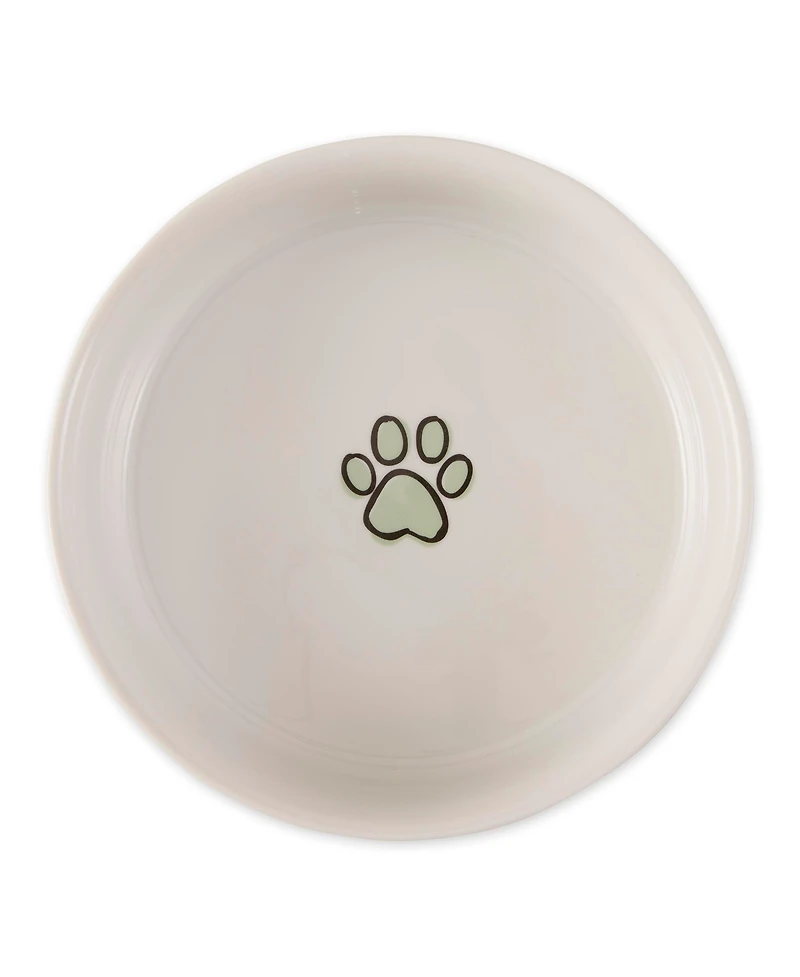 Bone Dry Petite Check Pet Bowl Set/2