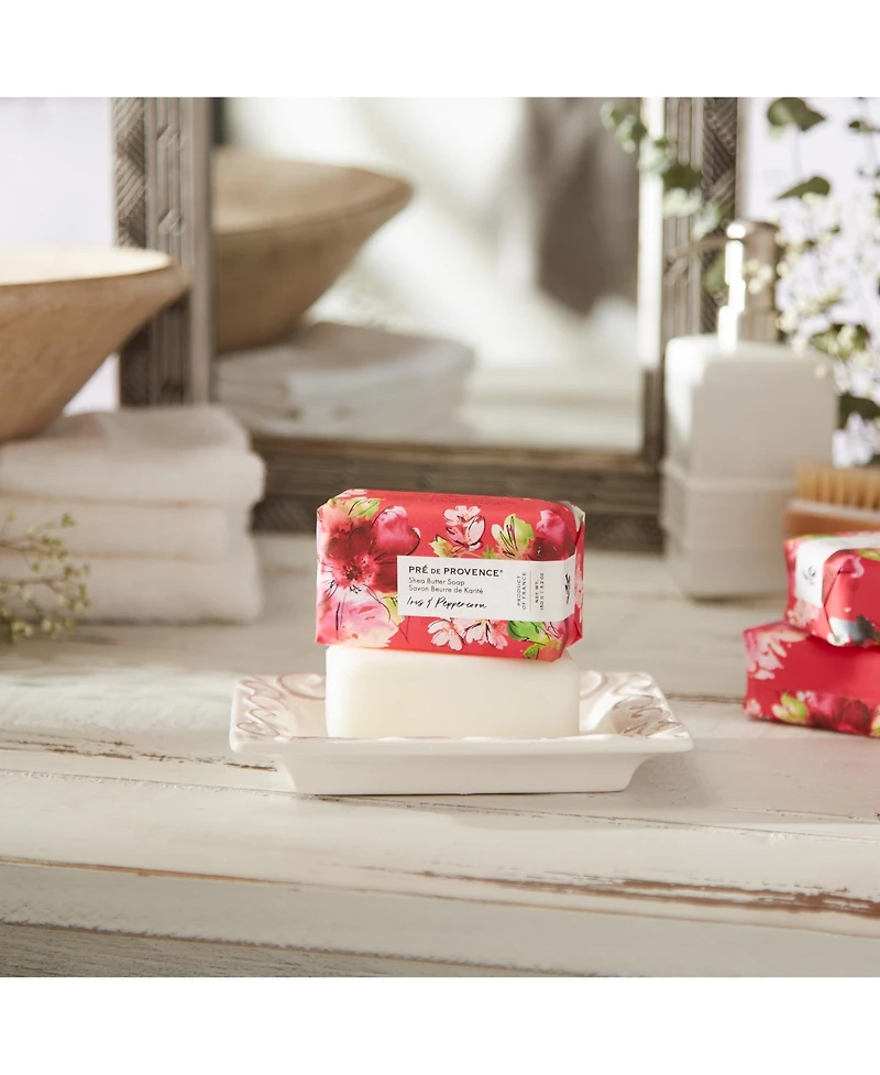 European Soaps Pre de Provence Le Jardin 150 Gram Soap Bar, Crane Flower & Orange
