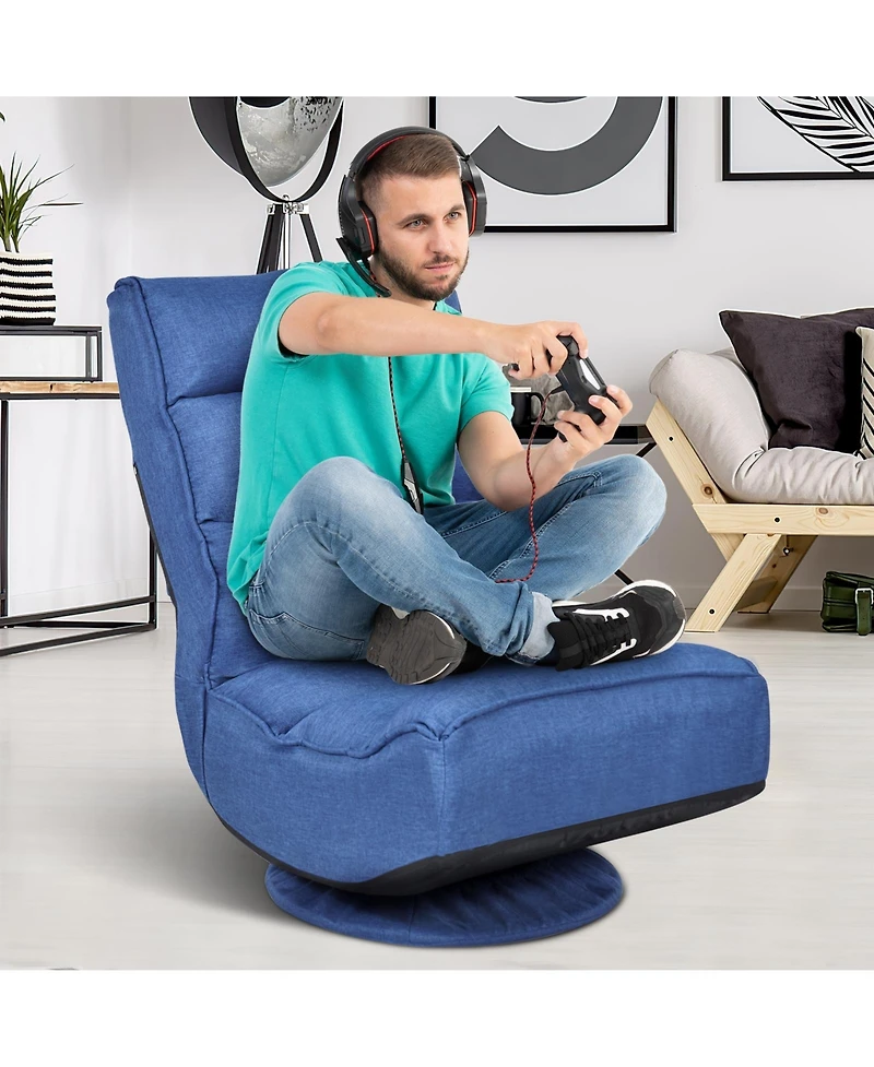Gouun 5-Position Folding Floor Gaming Chair