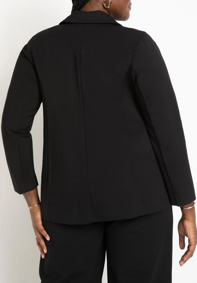 Eloquii Women's Plus The Ultimate Stretch Long One Button Blazer