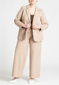 Eloquii Women's Plus The Ultimate Stretch Long One Button Blazer