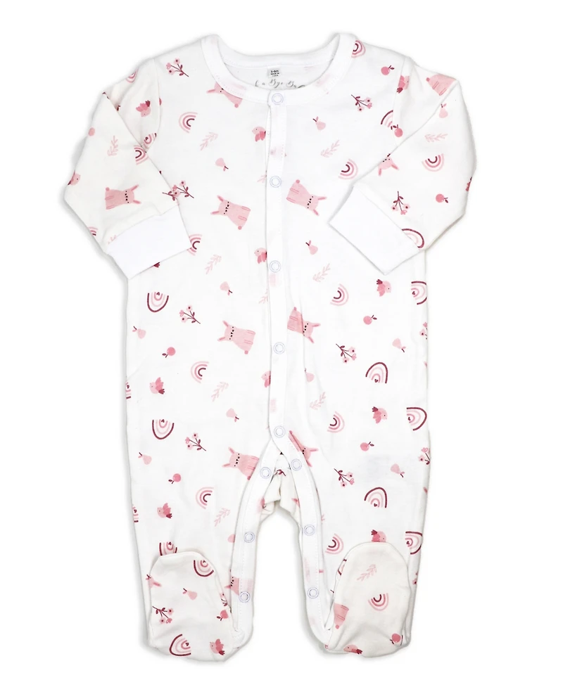 Rock-a-Bye Baby Boutique Girls Rose Bunnies Layette Gift, 8-Piece Set