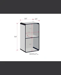 Kings Brand Furniture Dothan Wood -Cubed Open Bookcase