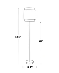 Lumisource Tier 64" Contemporary Standard Floor Lamp