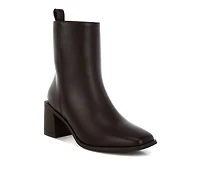 Muskox Square Toe Faux Leather Boots Women